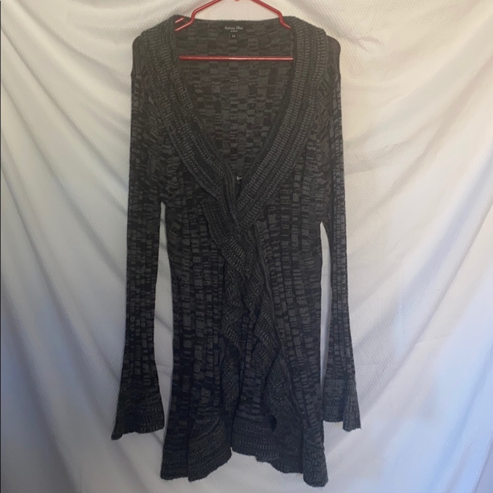 Black and gray multi sweater